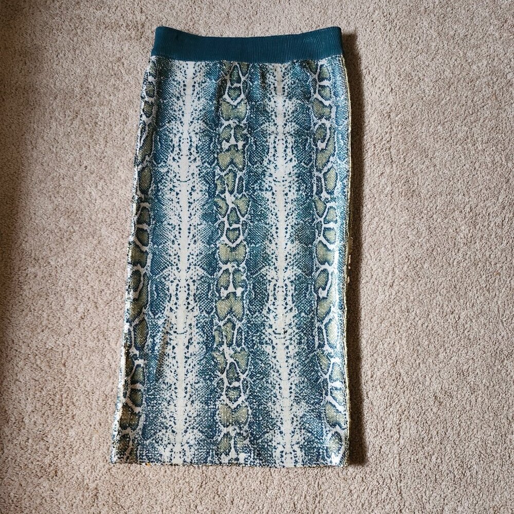 Le Superbe sequin midi skirt